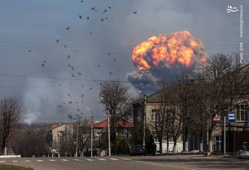 تخلیه 20 هزار شهروند اوکراینی پس از انفجار انبار مهمات خارکف