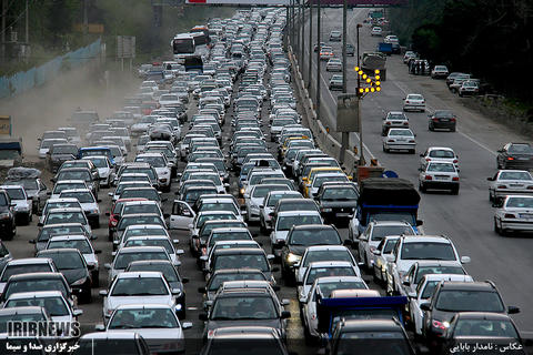 ترافیک نیمه‌سنگین در محور قزوین-کرج