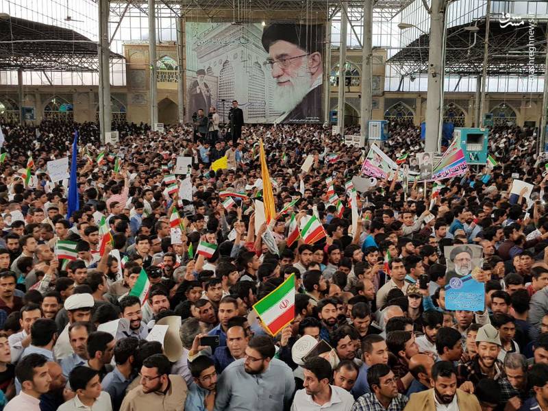 رئیسی در جمع با شکوه مردم شیراز
