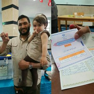 عکس/ رای جانباز مدافع حرم بدون اثر انگشت