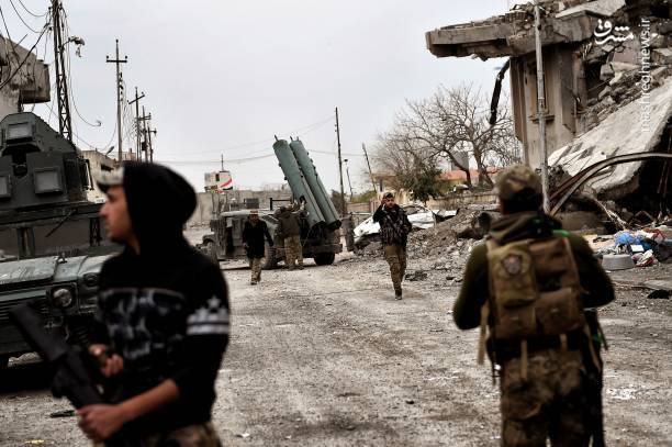 ادامه درگیری ها در محله های غربی موصل