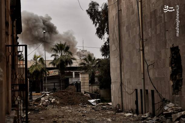 ادامه درگیری ها در محله های غربی موصل