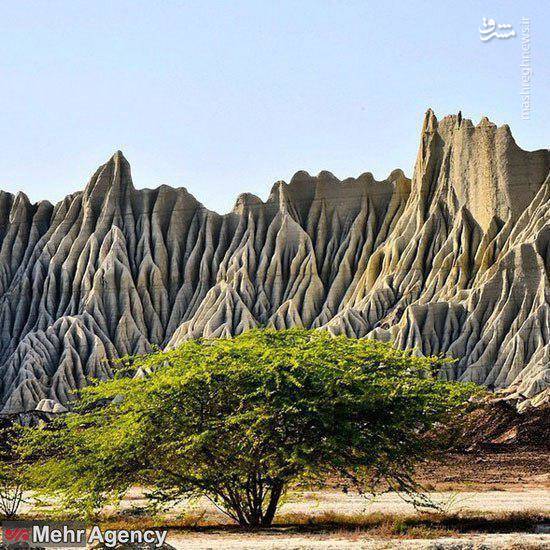 نمایی جادویی از تپه‌های مریخی چابهار 