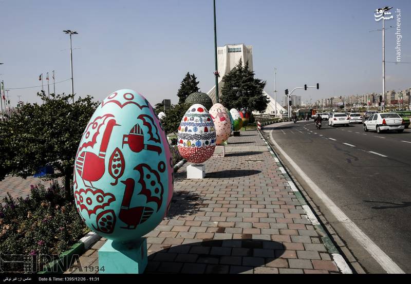 المان های نوروزی در سطح شهر تهران