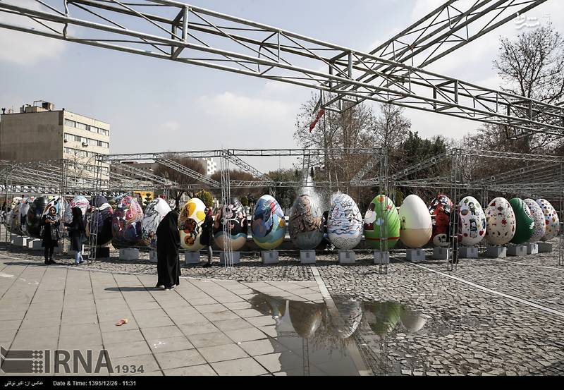 المان های نوروزی در سطح شهر تهران