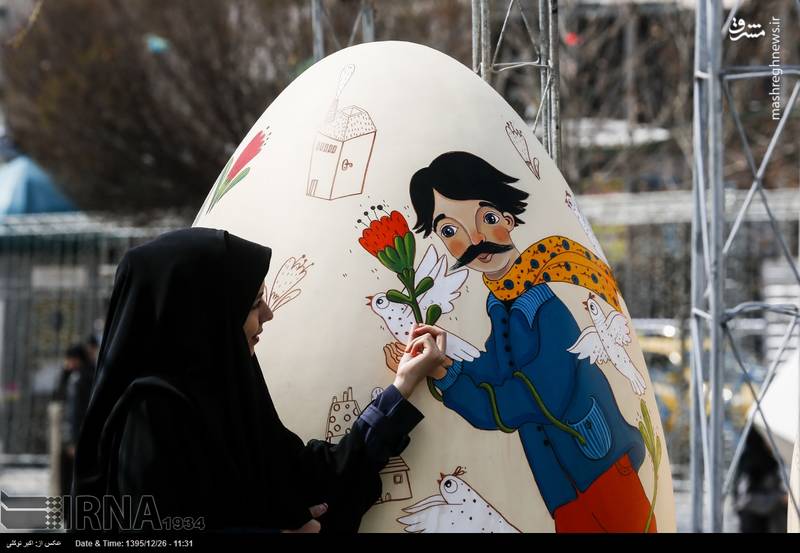 المان های نوروزی در سطح شهر تهران