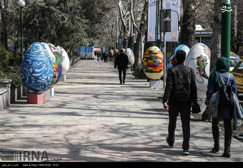 المان های نوروزی در سطح شهر تهران