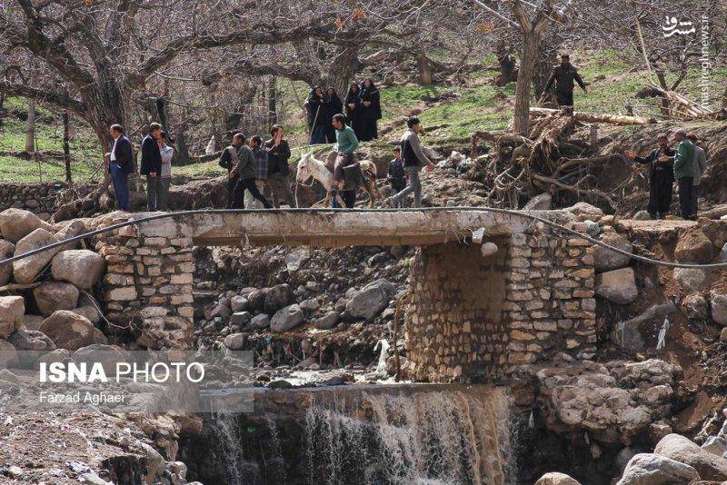 روستای «چنار» شهرستان «عجب شیر» دو روز پس از سیلاب