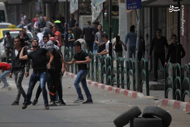 درگیری اهالی فلسطین با نیروهای رژیم صهیونیستی