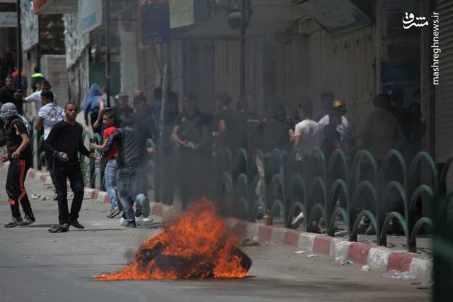 درگیری اهالی فلسطین با نیروهای رژیم صهیونیستی