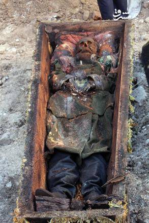 کشف جسد مومیایی شده یک افسر روسی در حفاری های ساختمانی