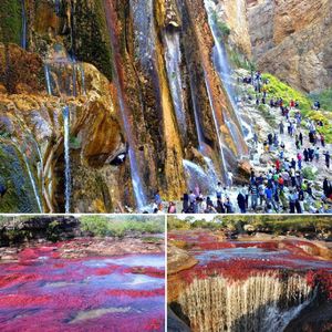  چشمه زیبای هفت رنگ در ایران