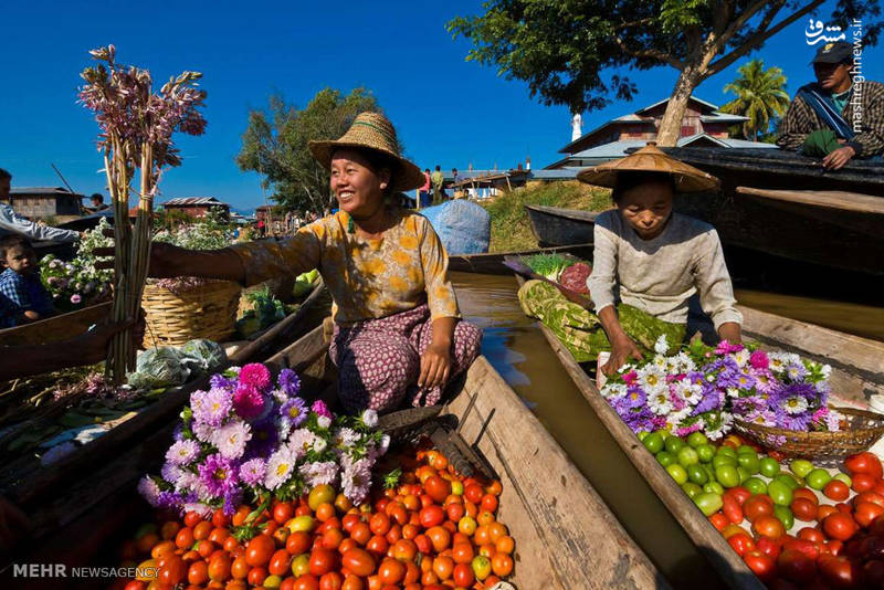 بازارچه های شناور در کشورهای آسیایی