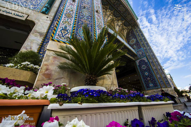 تزئین و گل آرایی حرم حضرت عباس(ع) 