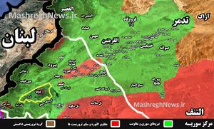 نیروهای جبهه مقاومت به ۲ کیلومتری شهر المسکنه رسیدند +نقشه