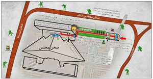 اينفوگراف/ مسیر ورود و درگیری تروریست‌ها در مجلس