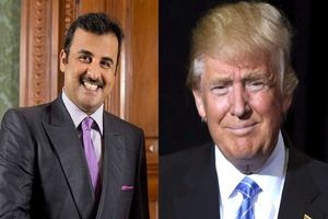 امیر قطر و ترامپ