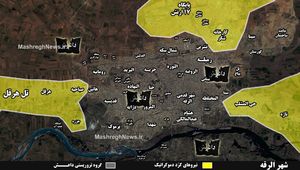 ادامه شکست داعش در شهر رقه؛ محله «صباحیه» به تصرف نیروهای کُرد درآمد + نقشه میدانی