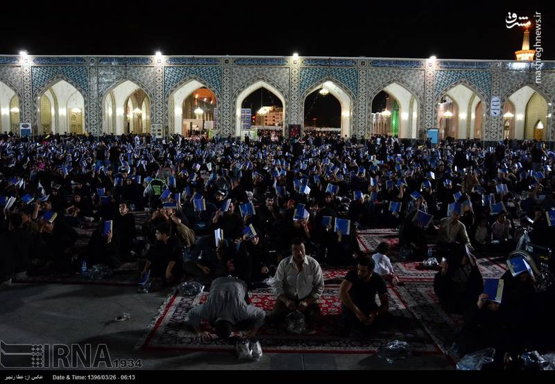  شب بیست و یکم ماه رمضان در حرم امام رضا (ع)