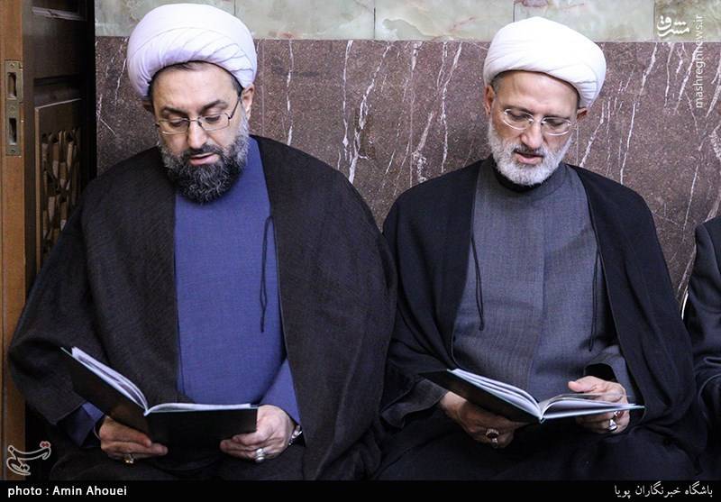  مراسم ختم همسر آیت الله علم الهدی