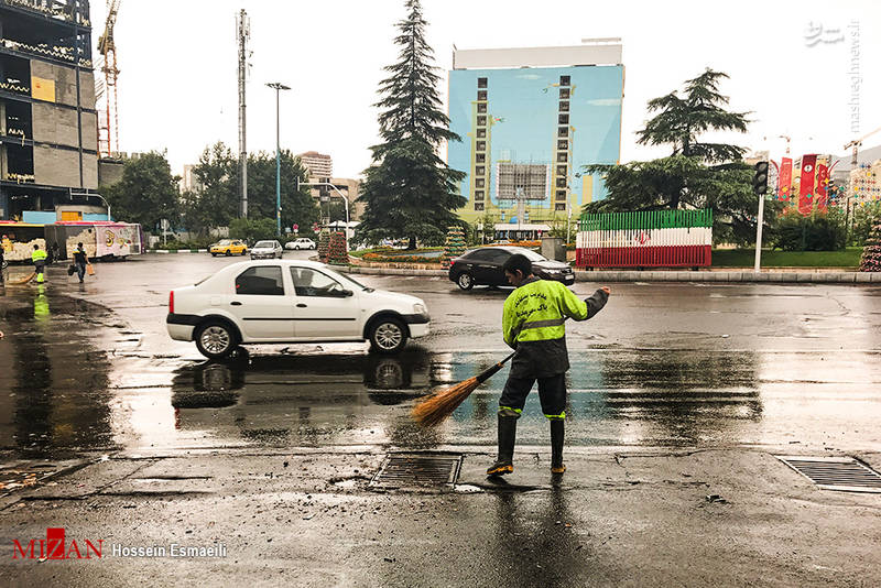  باران تابستانی تهران