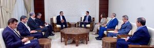  دیدار جابری انصاری با بشار اسد
