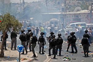 حمله نظامیان اسرائیلی به تظاهرات‌کنندگان فلسطینی