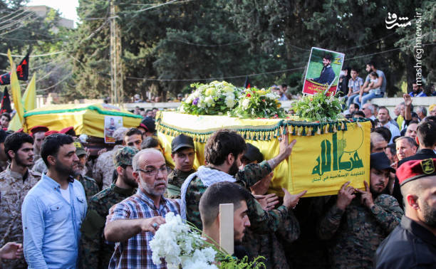 تشییع شهدای حزب الله در لبنان