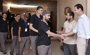 دیدار بشار اسد با گروهی از جوانان