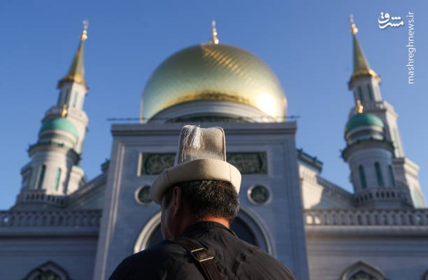 نماز عید قربان در مسکو