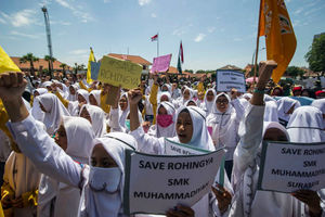 خشم مردم اندونزی از نسل کشی مسلمانان میانمار