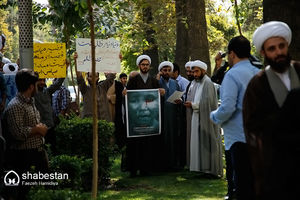 تجمع طلاب انقلابی در اعتراض به فاجعه انسانی میانمار