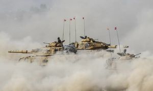  رزمایش نظامی ارتش ترکیه در مرز عراق