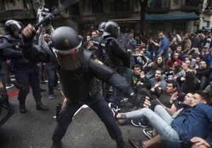 خشونت پلیس در کاتالونیا