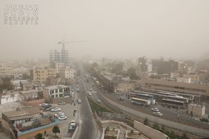  وقوع طوفان گردوخاک در آسمان مشهد