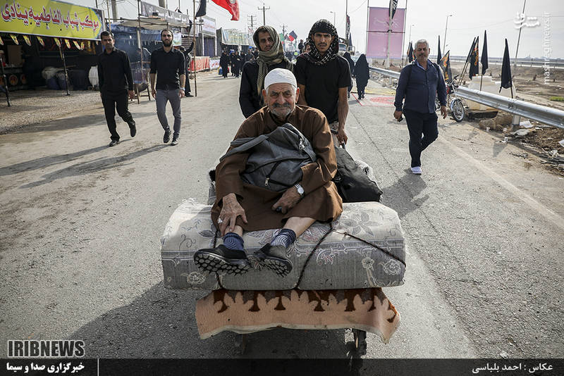 زائران اربعین حسینی در مرز شلمچه 