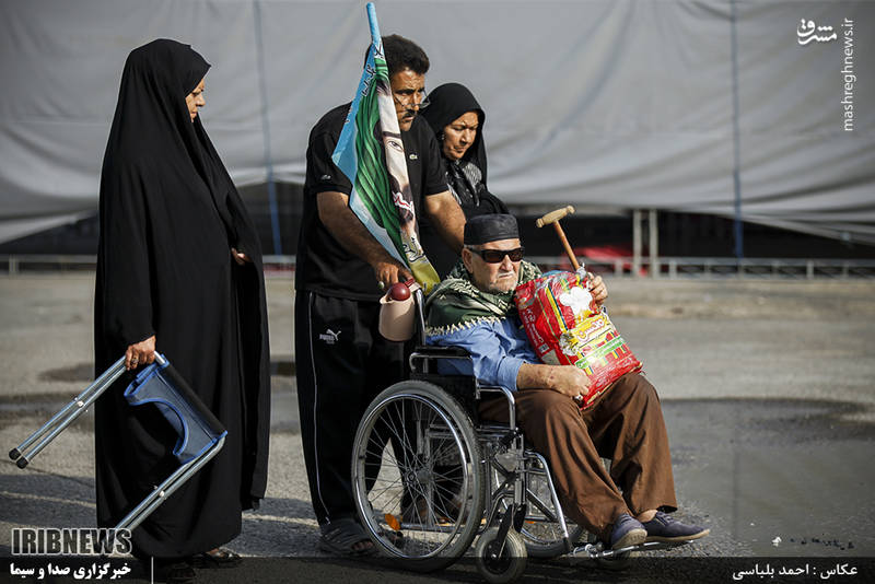 زائران اربعین حسینی در مرز شلمچه 