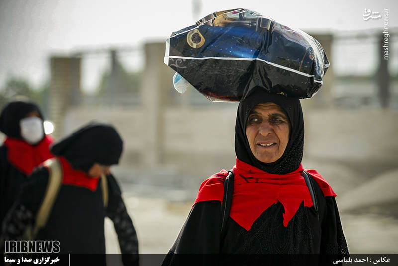 زائران اربعین حسینی در مرز شلمچه 