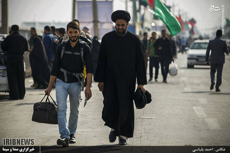 زائران اربعین حسینی در مرز شلمچه 