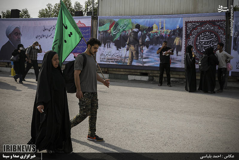 زائران اربعین حسینی در مرز شلمچه 