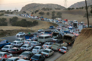  ترافیک سنگین محور اسلام آباد غرب به سرپل ذهاب
