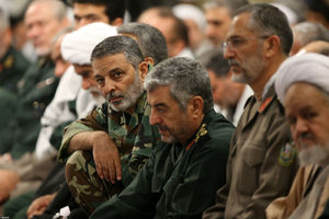 فرماندهان سپاه و ارتش در دیدار امروز رهبر انقلاب با بسیجیان