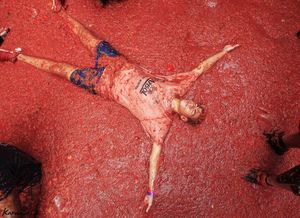 عکس/ جشن گوجه در اسپانیا