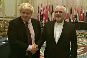 فیلم/ دیدار وزیر خارجه انگلیس با ظریف