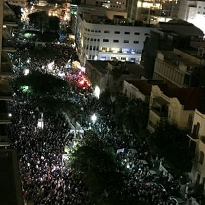 تظاهرات 25هزار‌نفری ضد نتانیاهو در تل‌آویو