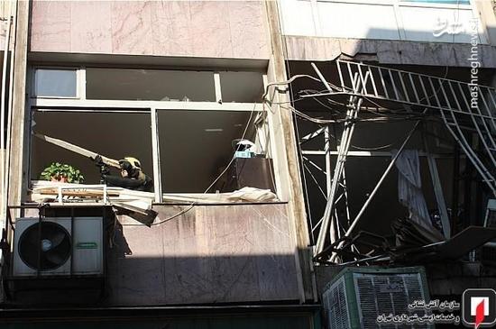 عکس/ انفجار در ساختمان خیابان ولیعصر