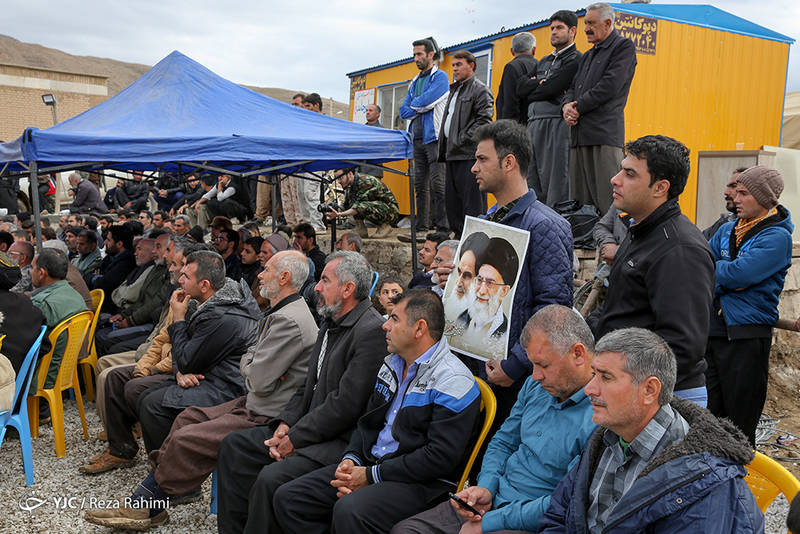 مراسم افتتاح منازل مسکونی نوساز در مناطق زلزله زده کرمانشاه