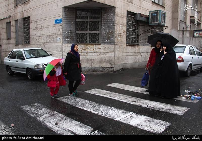  بارش باران در تهران 