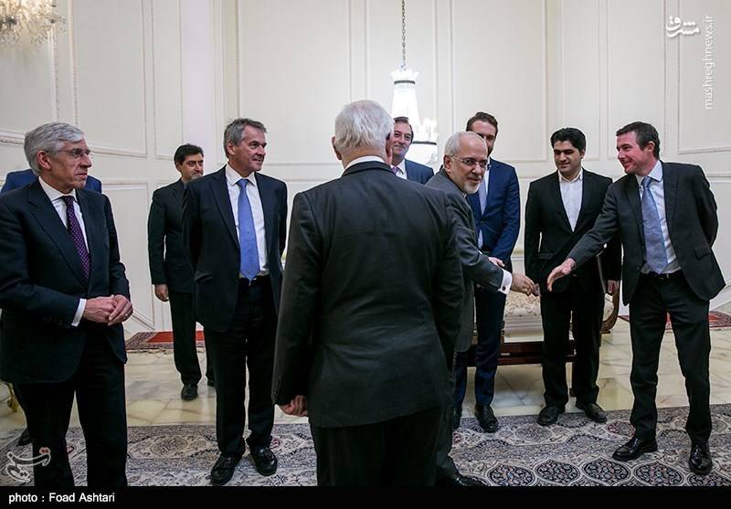 دیدار جک استراو وزیر خارجه اسبق انگلیس با ظریف