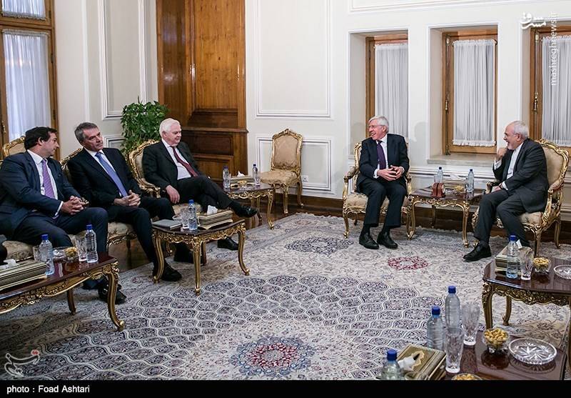 دیدار جک استراو وزیر خارجه اسبق انگلیس با ظریف